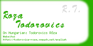 roza todorovics business card